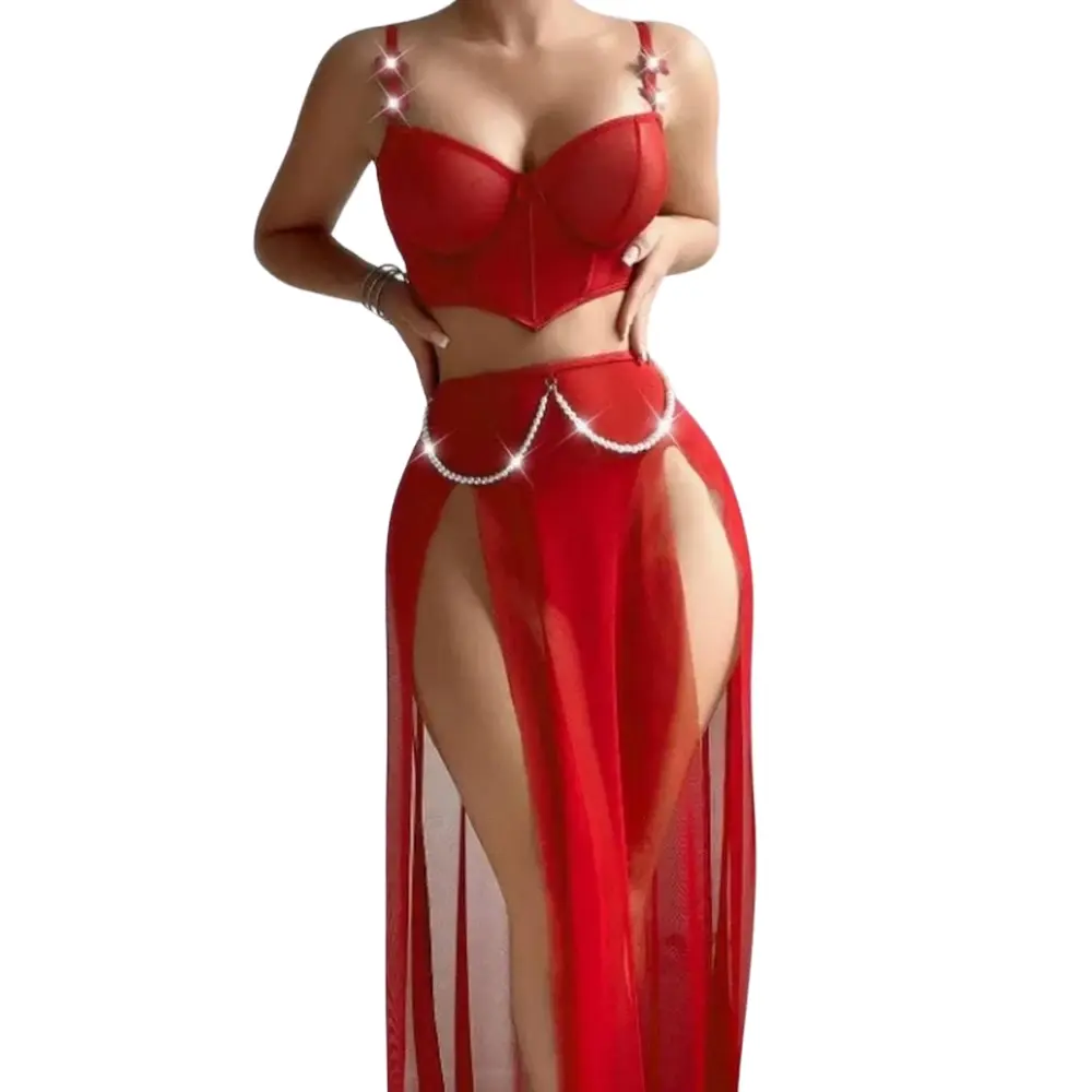 Daisy - Ensemble Lingerie Glamour Rouge